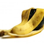 Avocado wrapped in banana skin