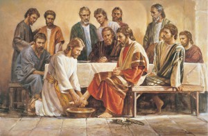 Jesus washing feet